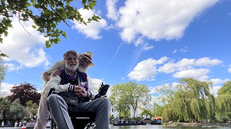 Double act: Martin Otter and Rich Sanders volunteer together for other stroke survivors