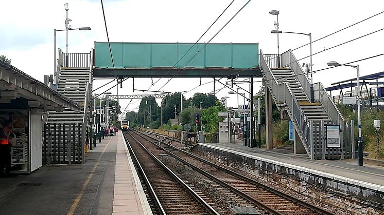 Royston station footbridge is closed pending structural repairs