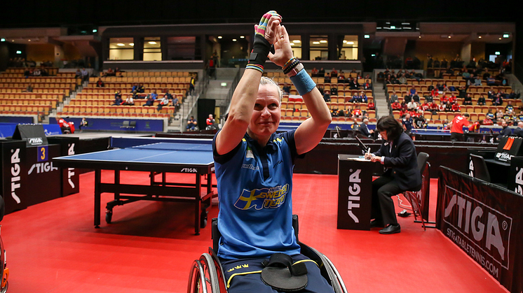 Anna-Carin Ahlquist under Para-EM i Helsingborg 2019. Foto: Svensk Parasport/Karl Nilsson