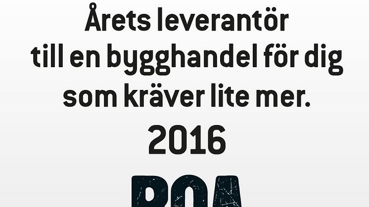 2016 års Bygma leverantör