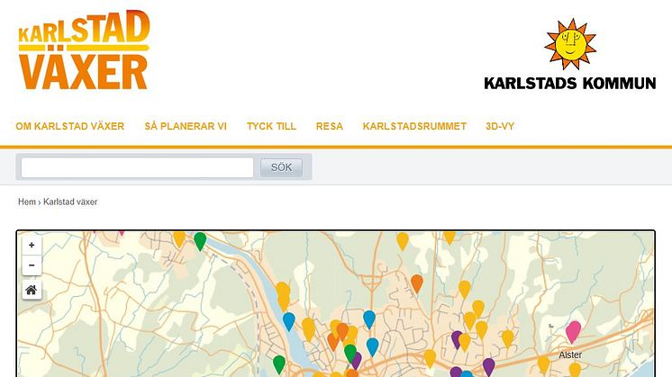 Karlstad växer – en av Sveriges bästa kommunwebbar