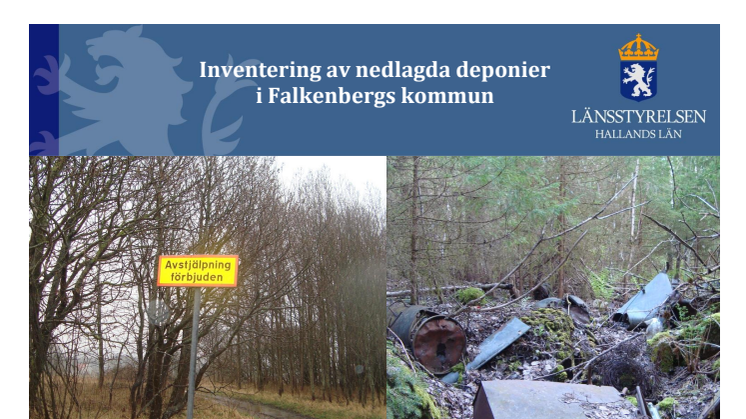 Rapport: Inventering av nerlagda deponier i Falkenberg