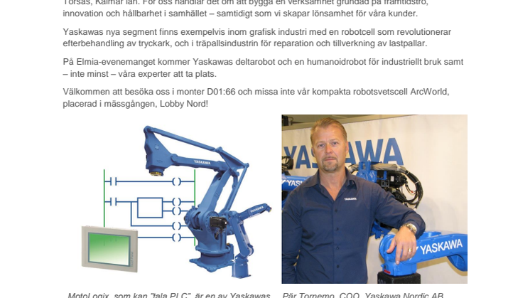 Elmia Automation: Kom och och snacka framtidens robotar med oss!