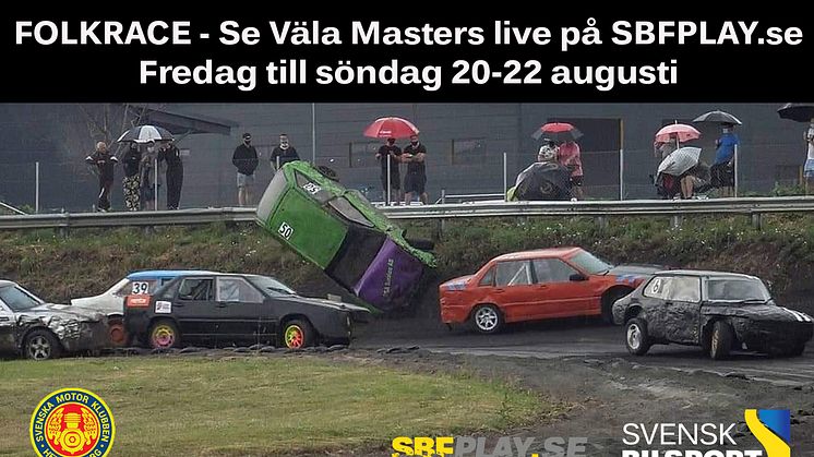 Medlemserbjudande – Se Folkracefestivalen Väla Masters live på sbfplay