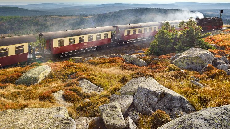 Harzen: Harzquerbahn, Schmalsporbane med damplokomotive