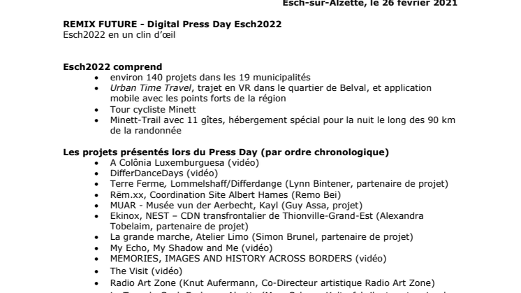 Esch2022_Press Information Press Day2021_Esch at a glance FR