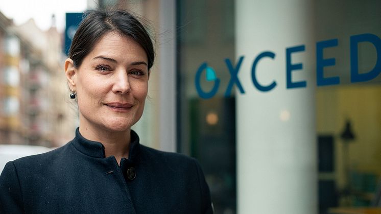 "Vår lösning behövs inte minst när det går sämre för ekonomin", säger Elif Schmidt, VD på Oxceed.