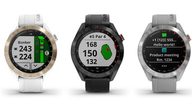 Garmin® Approach S40: Smartwatch för golf med GPS som passar både ditt spel och din stil 