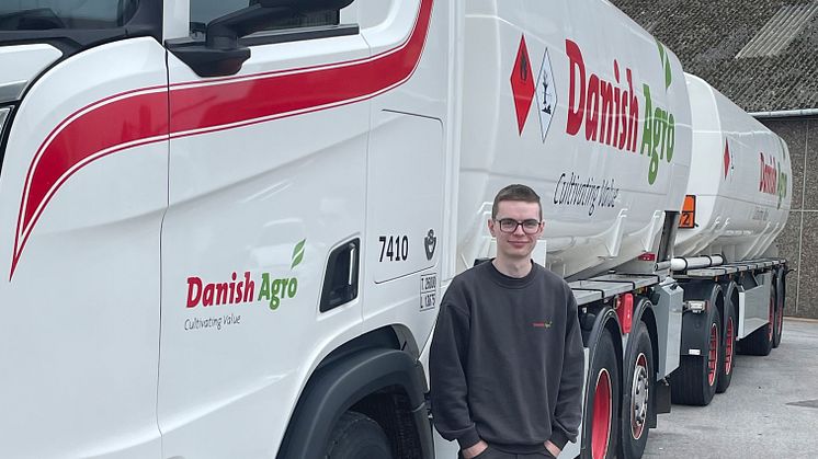 Victor Bønnerup Schütz, chaufførlærling i landbrugskoncernen Danish Agro