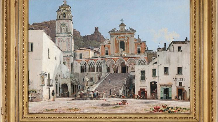 Martinus Rørbyes "Parti fra Torvet i Amalfi" fra 1835 blev her til aften solgt for 3.000.000 kr. Det anses som et guldalderhovedværk og kan fremover ses på Statens Museum for Kunst i København.