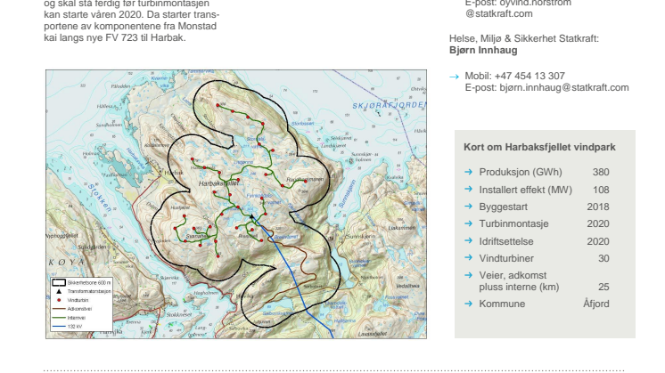 Nyhetsbrev Harbaksfjellet vindpark #1 - 2018