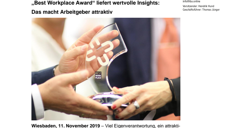 „Best Workplace Award“ liefert wertvolle Insights: Das macht Arbeitgeber attraktiv 