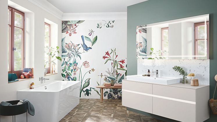 Wallpaper: Bahamas by “bien fait”; Photo: Villeroy & Boch