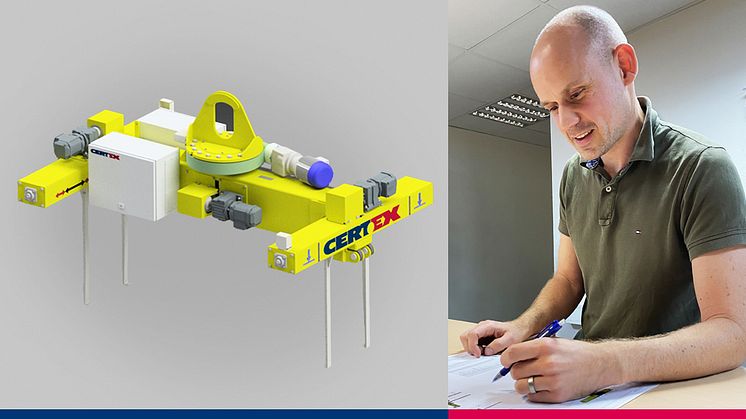 Daniel Bokne, konstruktör på CERTEX Specialprodukter i Varberg, berättar om kunduppdraget i Grekland som krävde en unik, aldrig tidigare konstruerad lösning för tunga lyft.