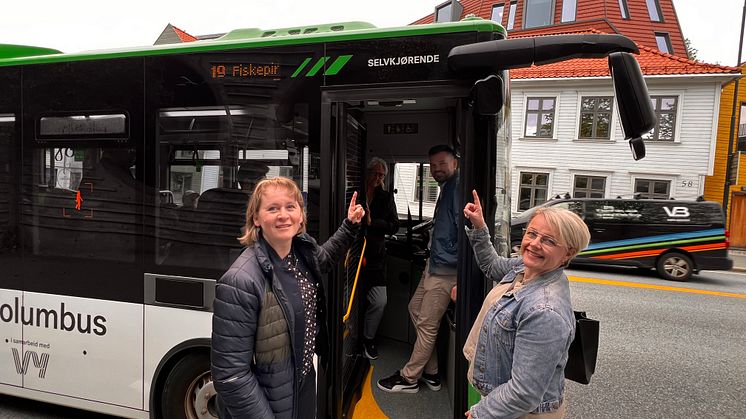 Studiebesök- Självkörande buss i Stavanger 