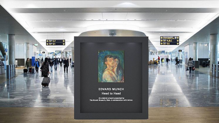 EDVARD MUNCH STILLES UT PÅ AVINOR OSLO LUFTHAVN 