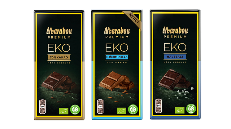 Nyhet! Marabou Premium EKO Mjölkchoklad – en nyhet i det ekologiska sortimentet från Marabou Premium.