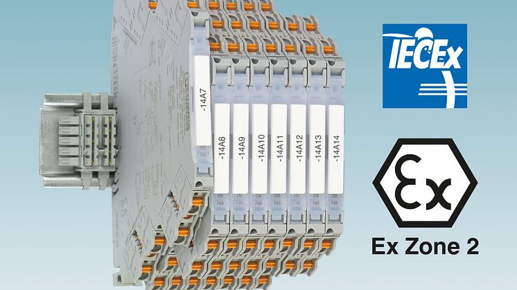 International approval for highly compact signal conditioners