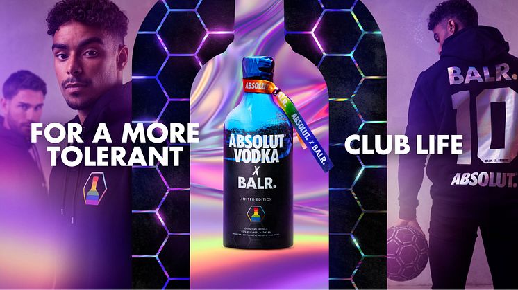 Für mehr Toleranz im Sport: Absolut Vodka und BALR. entwickeln limitierte Collaboration