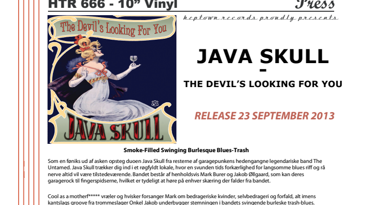 Nyt album med Java Skull (ex The Untamed)