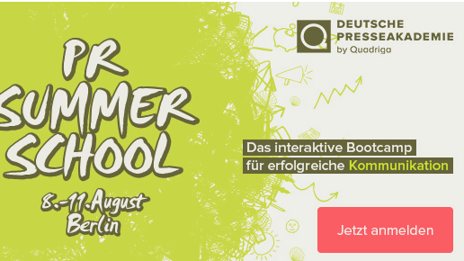 PR Summer School der Deutschen Presseakademie