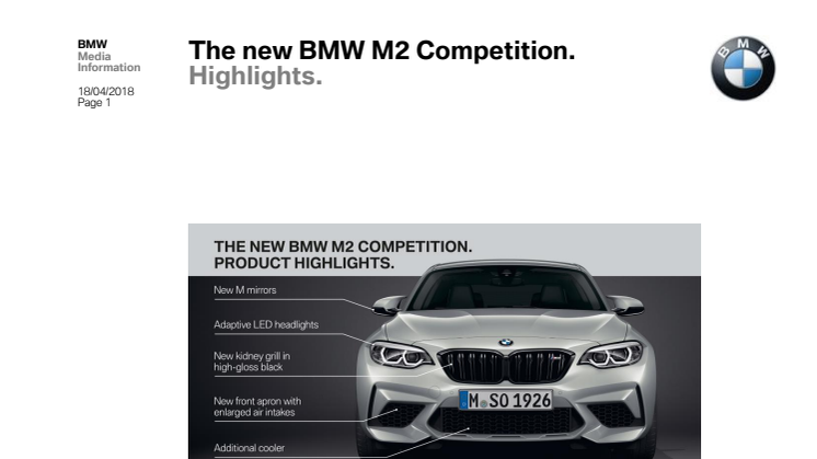 BMW M2 Competition - Highlights