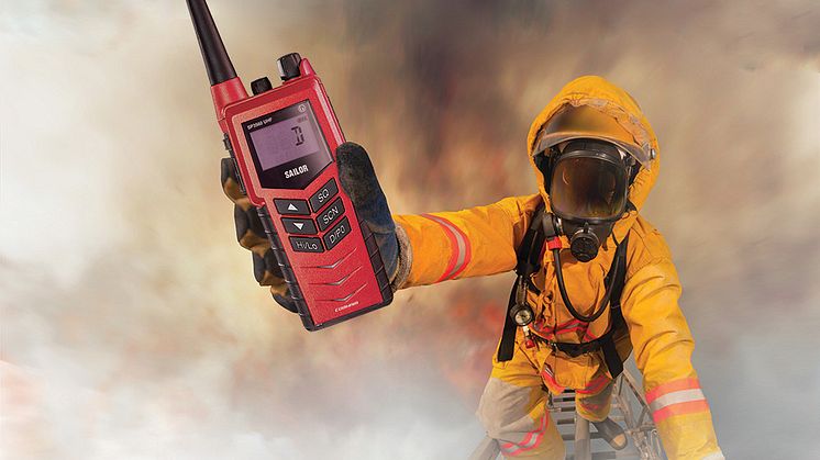 The SAILOR 3965 UHF Fire Fighter portable radio meets standards set out that require approx. 65,000 (existing) SOLAS vessels worldwide to provide intrinsically safe portable radios within the regulated ‘fire fighter outfits’ on board