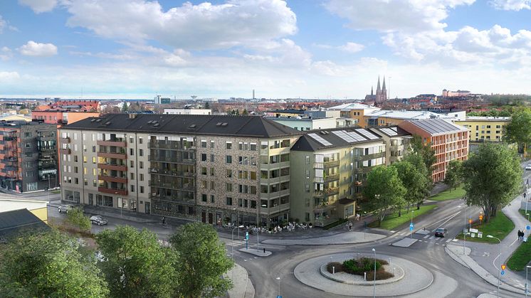 HSB bygger fler bostadsrätter i Norra Luthagen i Uppsala