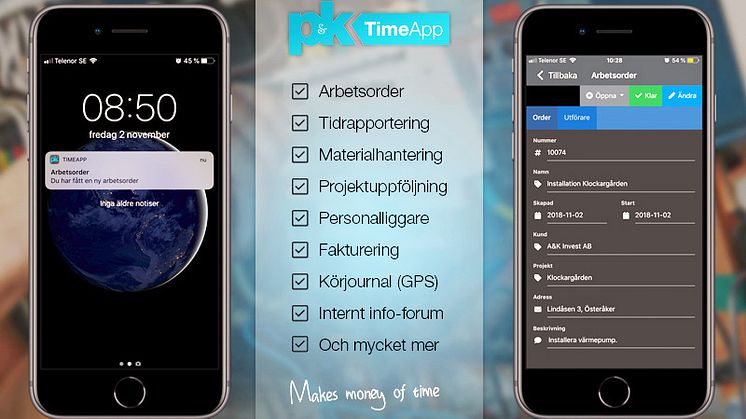 TimeApp - ett komplett affärssystem i kompakt form