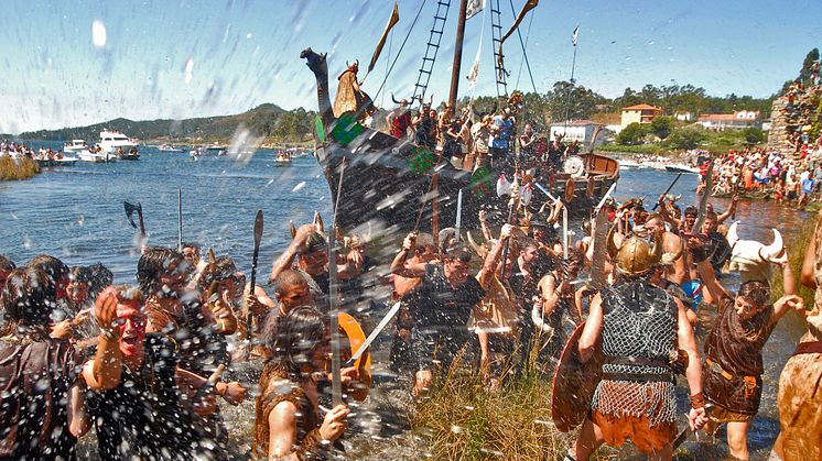 Vikingefest i galiciske Catoira