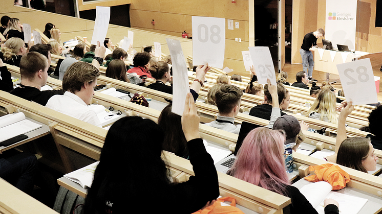 Elevkårsaktiva på Sveriges Elevkårers årsmöte 2019.