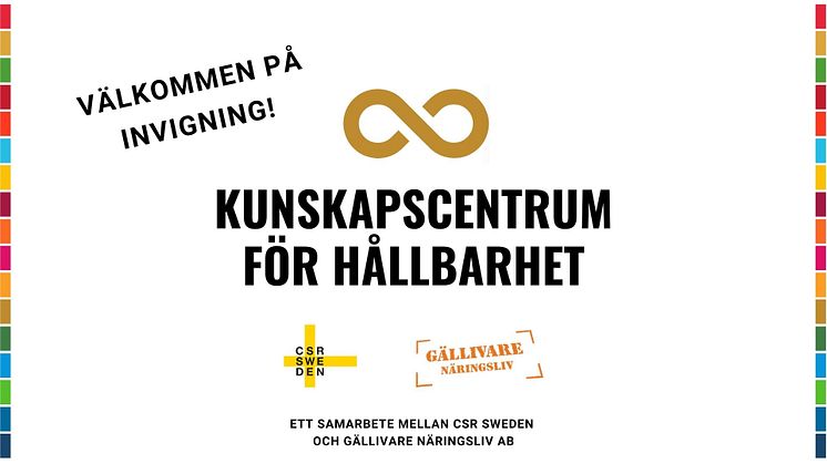 Digital invigning av Hållbarhetscentrum för hållbarhet i Gällivare, ett samarbete mellan CSR Sweden och Gällivare Näringsliv AB