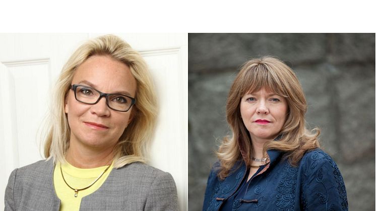 Charlotte Broberg (M), fastighets- och serviceregionråd och Susanne Nordling (M), ordförande i psykiatriberedningen i Region Stockholm.