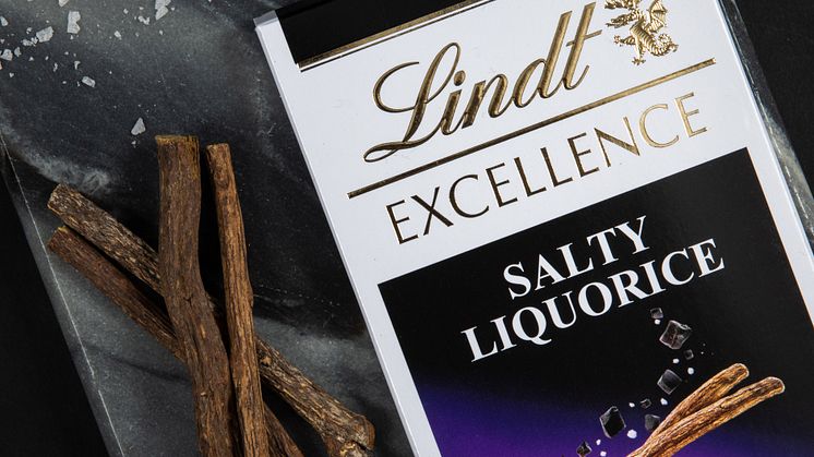 Lindt & Sprüngli som är kända för sin expertis inom sektionen mörk choklad lanserar nu EXCELLENCE Salty Liquorice.