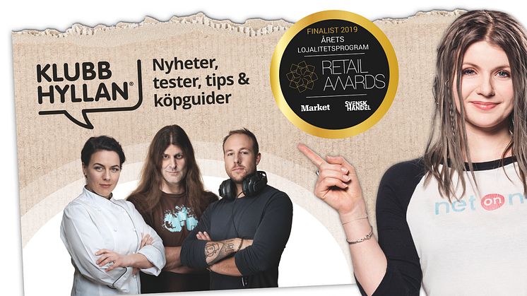 NetOnNet är finalist i årets Retail Awards 2019