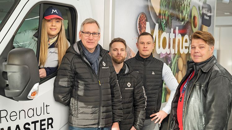 Laura Michalska, Mathem, Matz Westberg, Renault, Kristoffer Bernström, Renault, Johan Gustavsson, Bilia och Staffan Löttiger, Mathem - Foto: Ryno Quantz