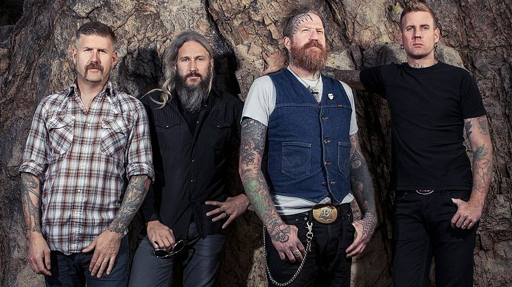 Bill Kelliher (fr.v.), Troy Sanders, Brent Hinds og Brann Dailor utgjør metallegendene Mastodon.