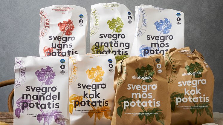 Ny kostym på Svegros potatisförpackningar