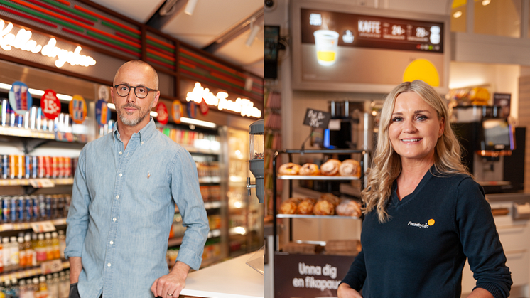 Sadik Habibovic, Årets köpman 2021 7-Eleven och Anna Rosenqvist, Årets köpman 2021 Pressbyrån 