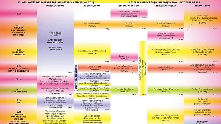 Kungl. Konsthögskolan öppnar portarna för ett nytt år!