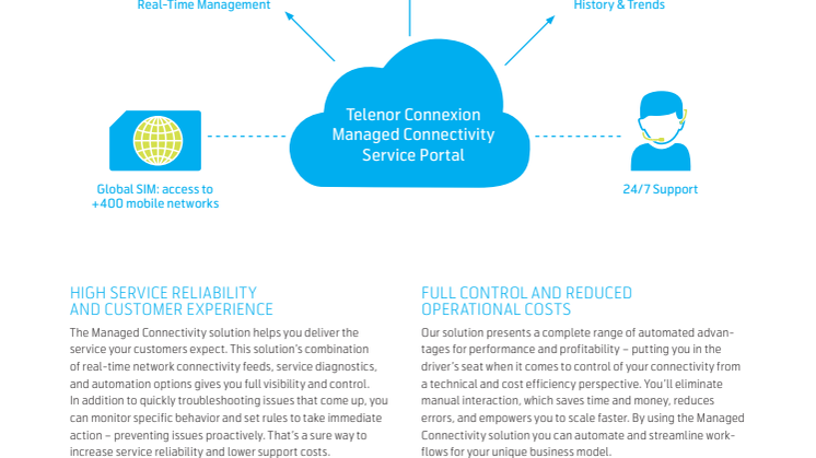 Telenor Managed Connectivity Datasheet