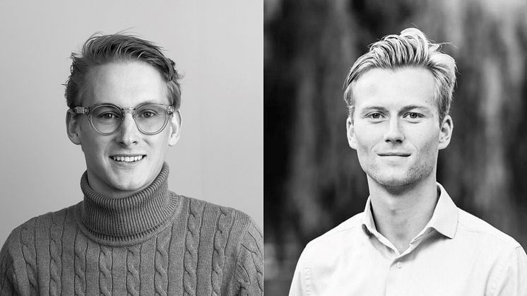 Ingrid Capacity välkomnar Ludwig Ahlqvist (tv) och Jacob Bergström (th) som nya projektutvecklare till företaget.