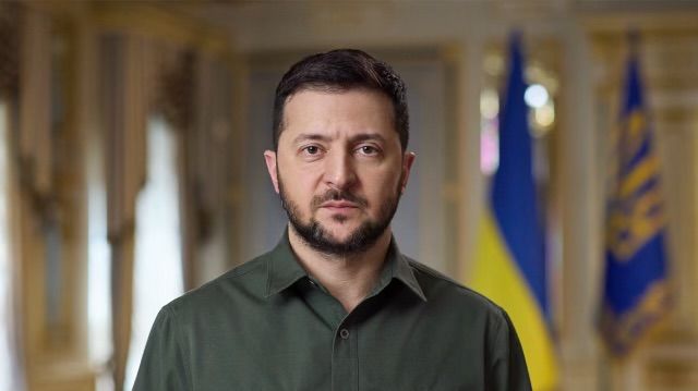 Ukrainas president Volodymyr Zelenskyy inleder Folk och Försvars Rikskonferens 2024