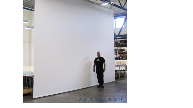 Large venue projection screens available from Halmstad