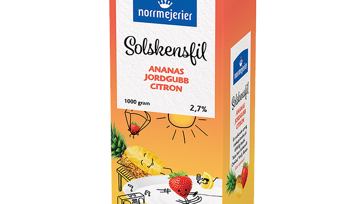 Norrmejerier Solskensfil - Ananas/Jordgubb/Citron