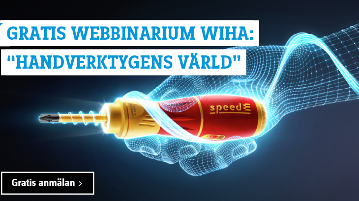 Gratis webbinarium Wiha: "Handverktygens värld" i samarbete med Conrad