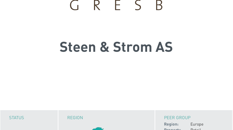 GRESB Scorecard 2013 - Steen & Ström