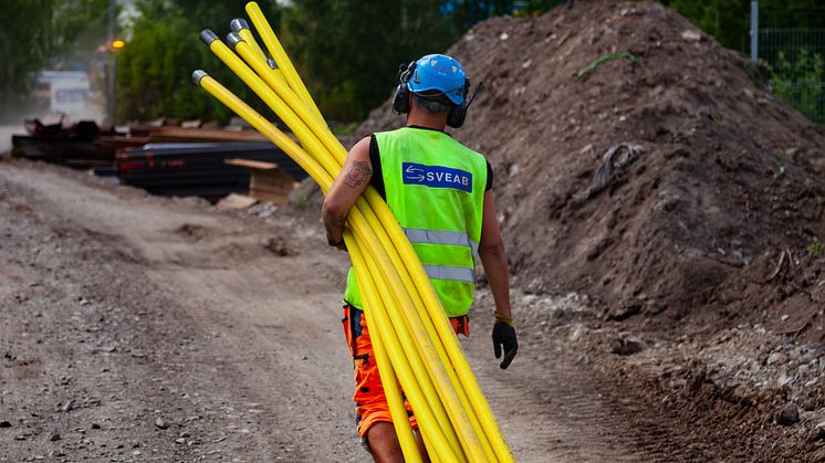 SVEAB Anläggning anlägger Ältastråket väg 260