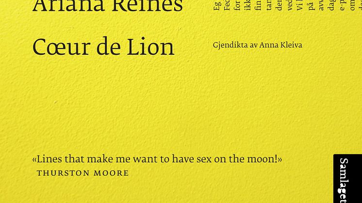 Kultpoet Ariana Reines er ute med diktsamlinga "Coeur de Lion"