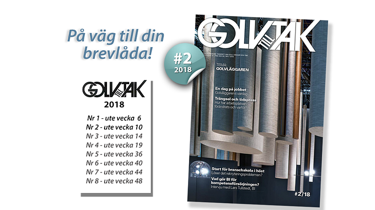 Golvläggarens vardag och branschens framtida kompetensförsörjning är temat i senaste numret av Golv till Tak